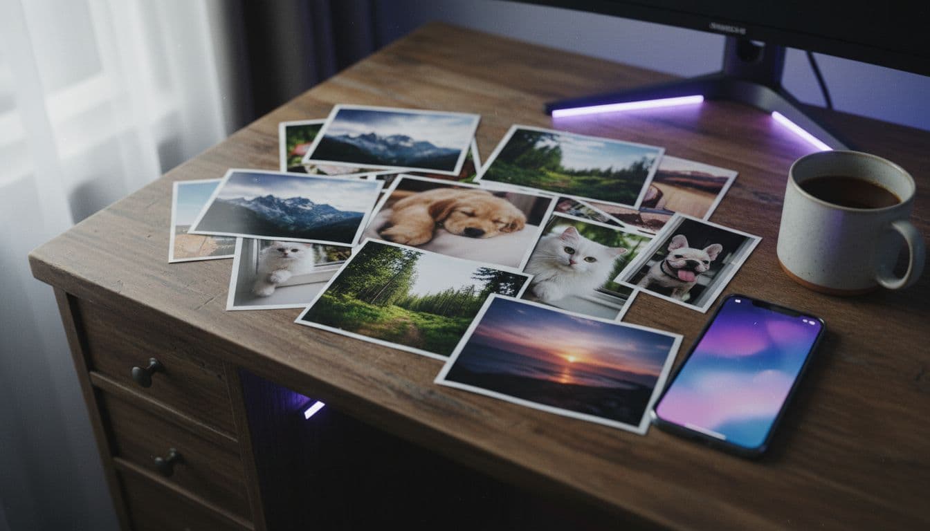 Person animiert ein Foto mit einem KI Bild zu Video Generator kostenlos auf dem Handy